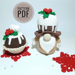 Crochet patterns Christmas gnomes Christmas amigurumi pie Christmas crochet patterns Gnome patterns Amigurumi pattern Christmas decoration