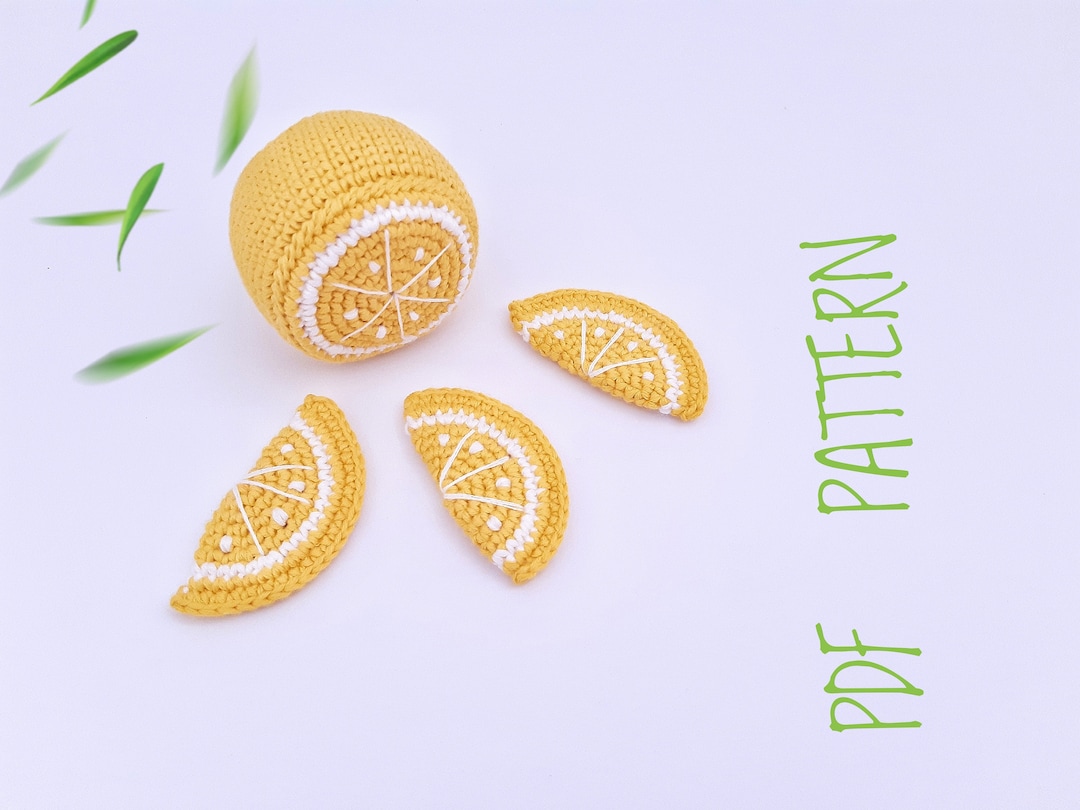 Lemon Crochet Patterns Amigurumi Pattern Crochet Toys Lemon Decor Easy ...