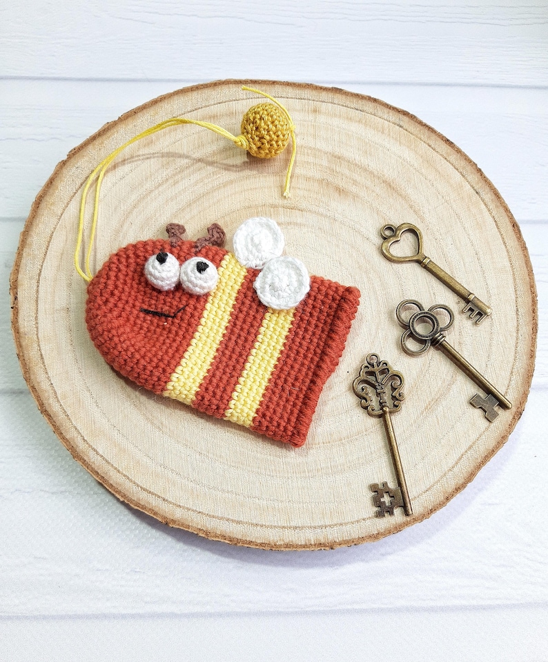 Crochet Keychain Key Cover Key Holder Key Fob Cover Key Case Cute Car