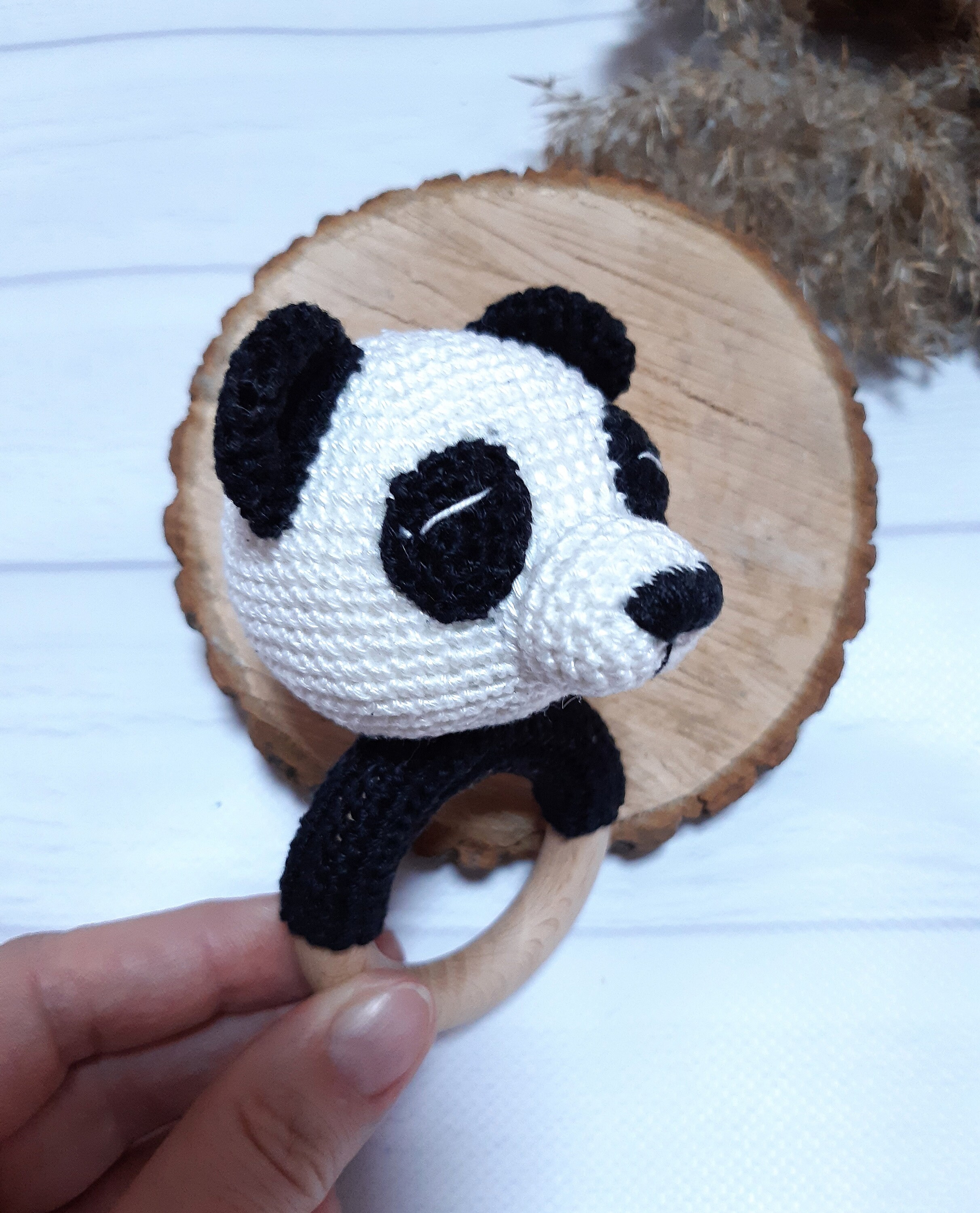 Baby Rattle Panda Gender Reveal Ideas Baby Shower Gift Basket ...