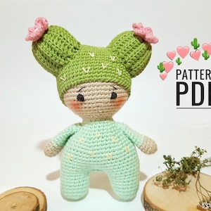 Gehaakt cactuspatroon Cactusplant Cactus decor Gehaakt amigurumipatroon Amigurumi poppatroon Patroon van knuffeldieren