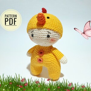 Crochet patterns chicken Amigurumi doll pattern Chicken coop Chicken decor Amigurumi pattern Chicken gifts Stuffed animal pattern