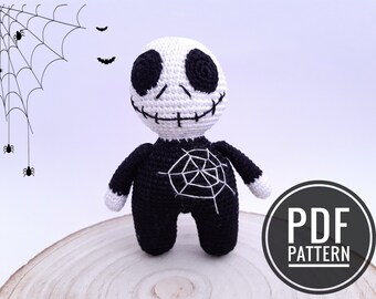 Halloween crochet pattern Crochet skeleton Halloween decoration  Halloween amigurumi  Crochet patterns Halloween crafts Spooky season
