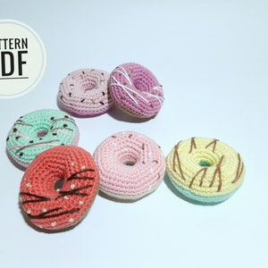 Crochet pattern Crochet donut Amigurumi crochet pattern Crochet plushie pattern Kawaii decor Plushie pattern Kawaii decor Crochet plush