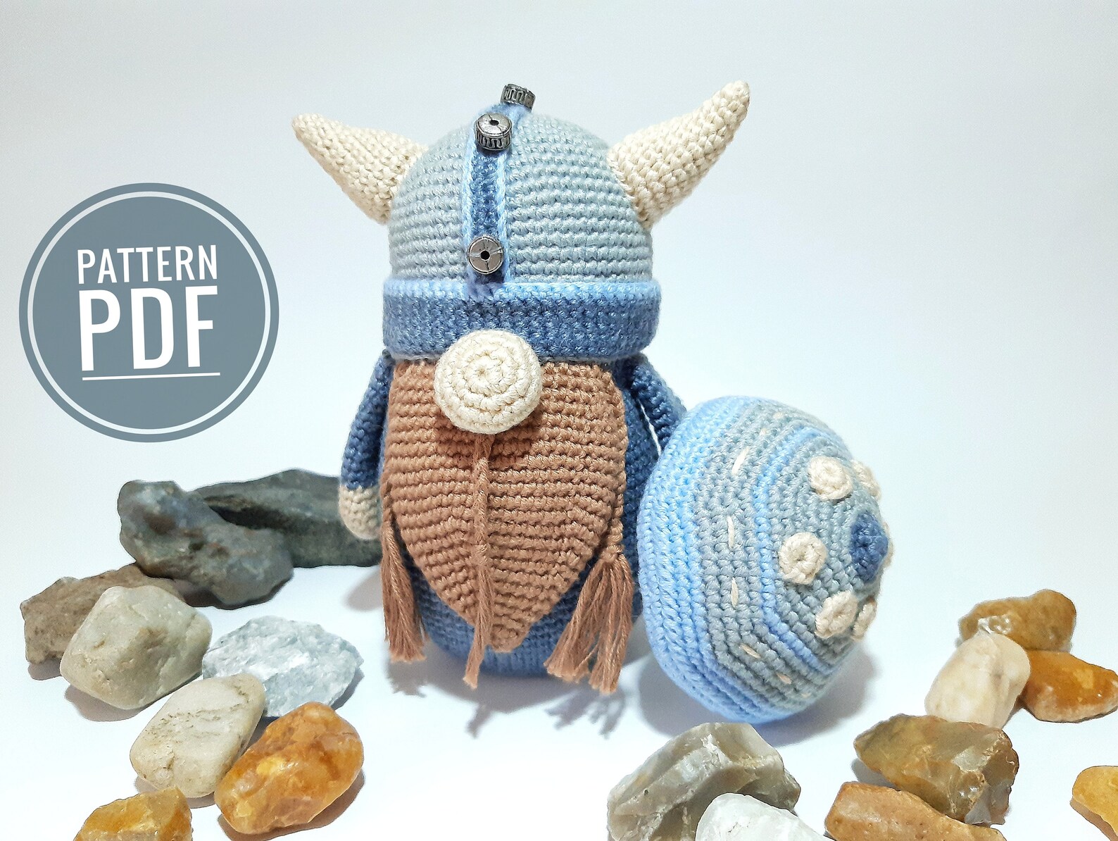 Viking Gnome Amigurumi Crochet Pattern Pdf Digital PDF Pattern Viking ...