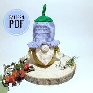 Gnome patterns Garden gnome crochet pattern  Gnome ornament Crochet doll pattern Amigurumi pattern Crochet gnome Plush pattern