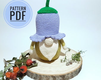 Gnome patterns Garden gnome crochet pattern  Gnome ornament Crochet doll pattern Amigurumi pattern Crochet gnome Plush pattern