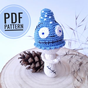 Crochet patterns amigurumi Halloween decoration Mushroom decor Mushroom crochet pattern Halloween crochet pattern Halloween ornaments