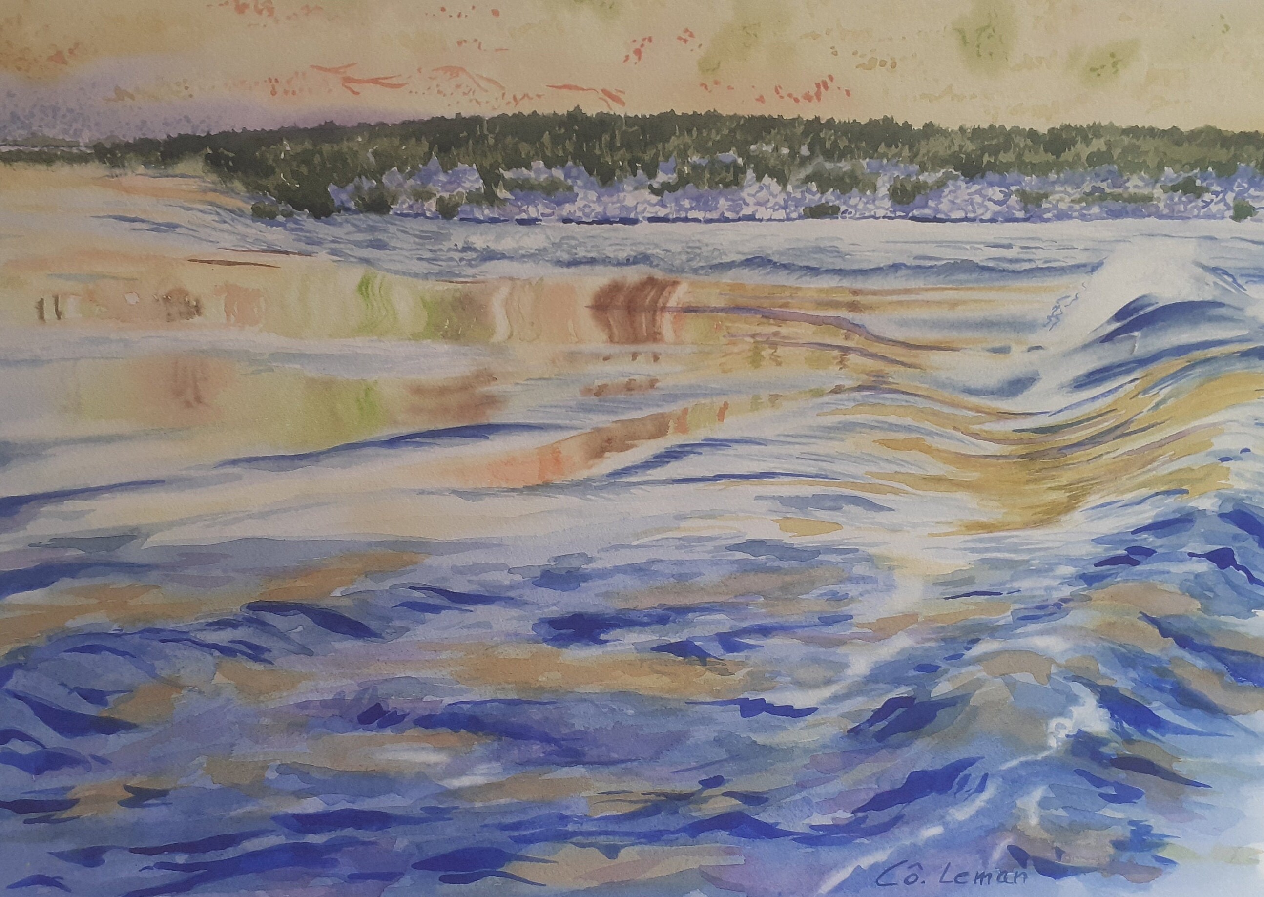 Courant et Reflets sur L'ardèche