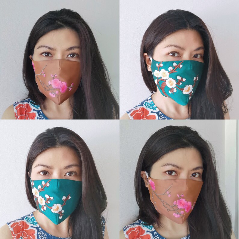 Pure Silk Dupioni Face Mask 3 Layers With Nose Wire/ Natural Etsy