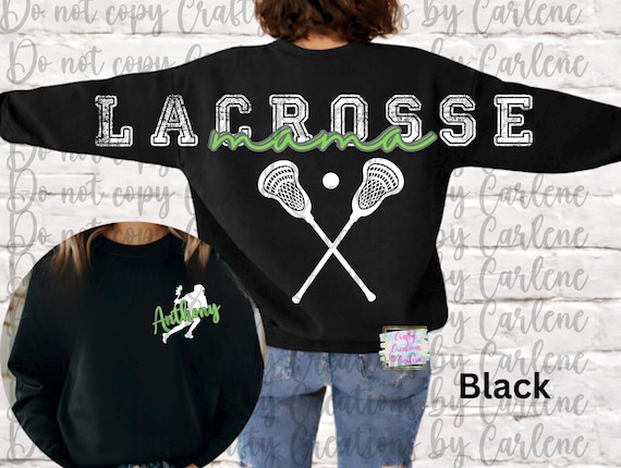 Lacrosse mama (stretched) sweatshirt | personalized lax mama crewneck | personalized sport mom gift | mothers day gift