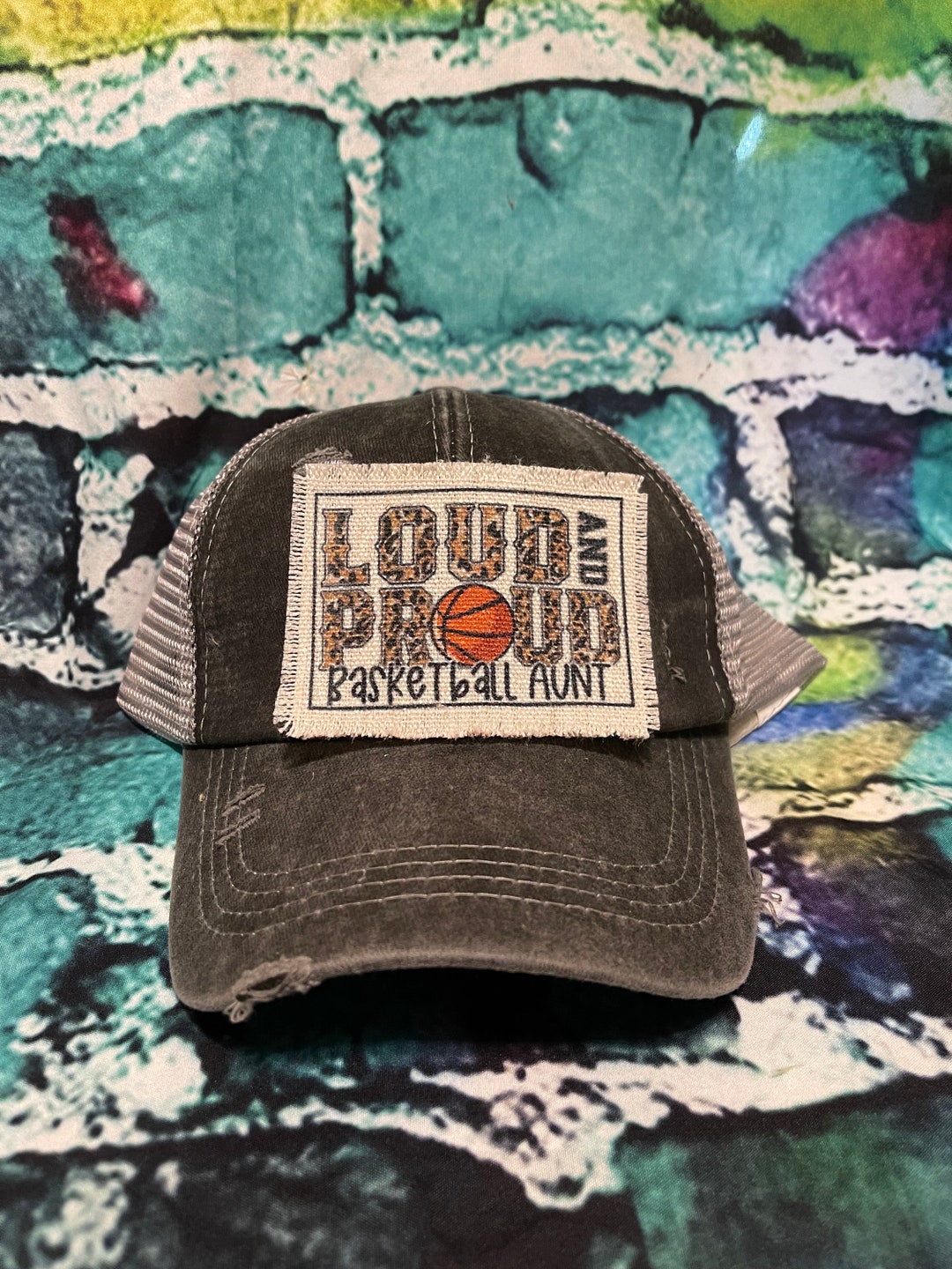 Loud & Proud Basketball Aunt Patched Hat | Basketball Aunt Hat | Sports ...