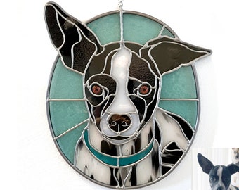 Custom Stained Glass Pet Portraits - Perfect Gift for Birthday or Holiday