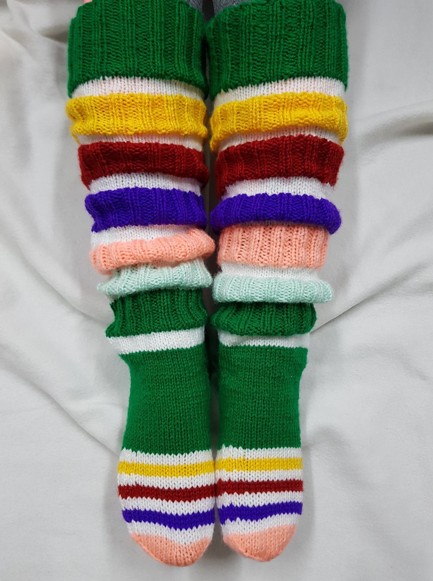 Knitted Long Socks Women's Over the Knee Socks, Knitted Boot Socks