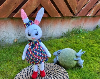 Handmade Crochet Bunny: Soft Amigurumi Rabbit Toy