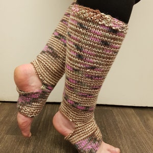 Knitted Leg Warmers. Yoga Leg Warmers, Dance Leg Warmers,  Yoga Accessories, Yoga Gift.