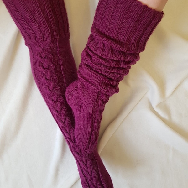 Thigh High Socks - Etsy UK