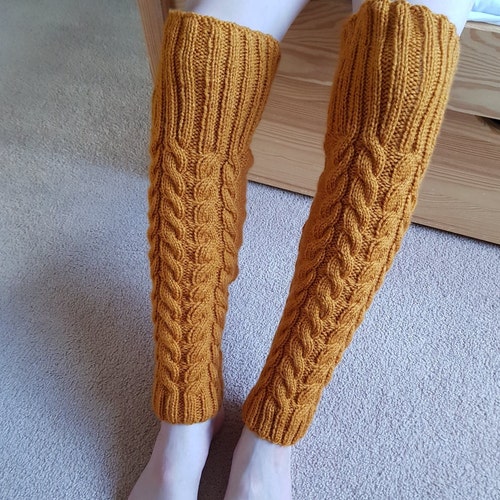 Short Mohair Legwarmers Hand Knitted Leg Warmers Chunky - Etsy