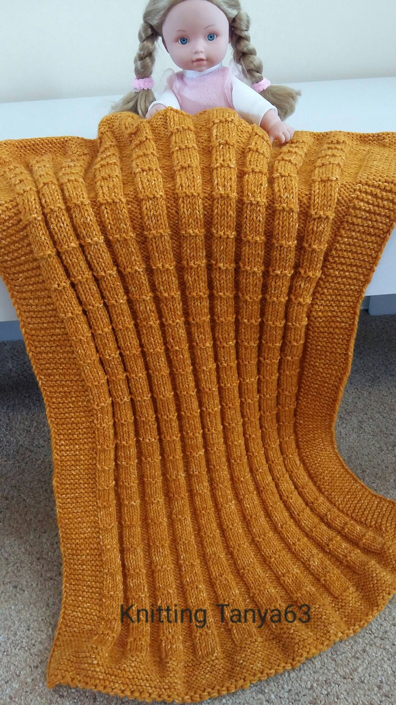 etsy knitted baby blankets