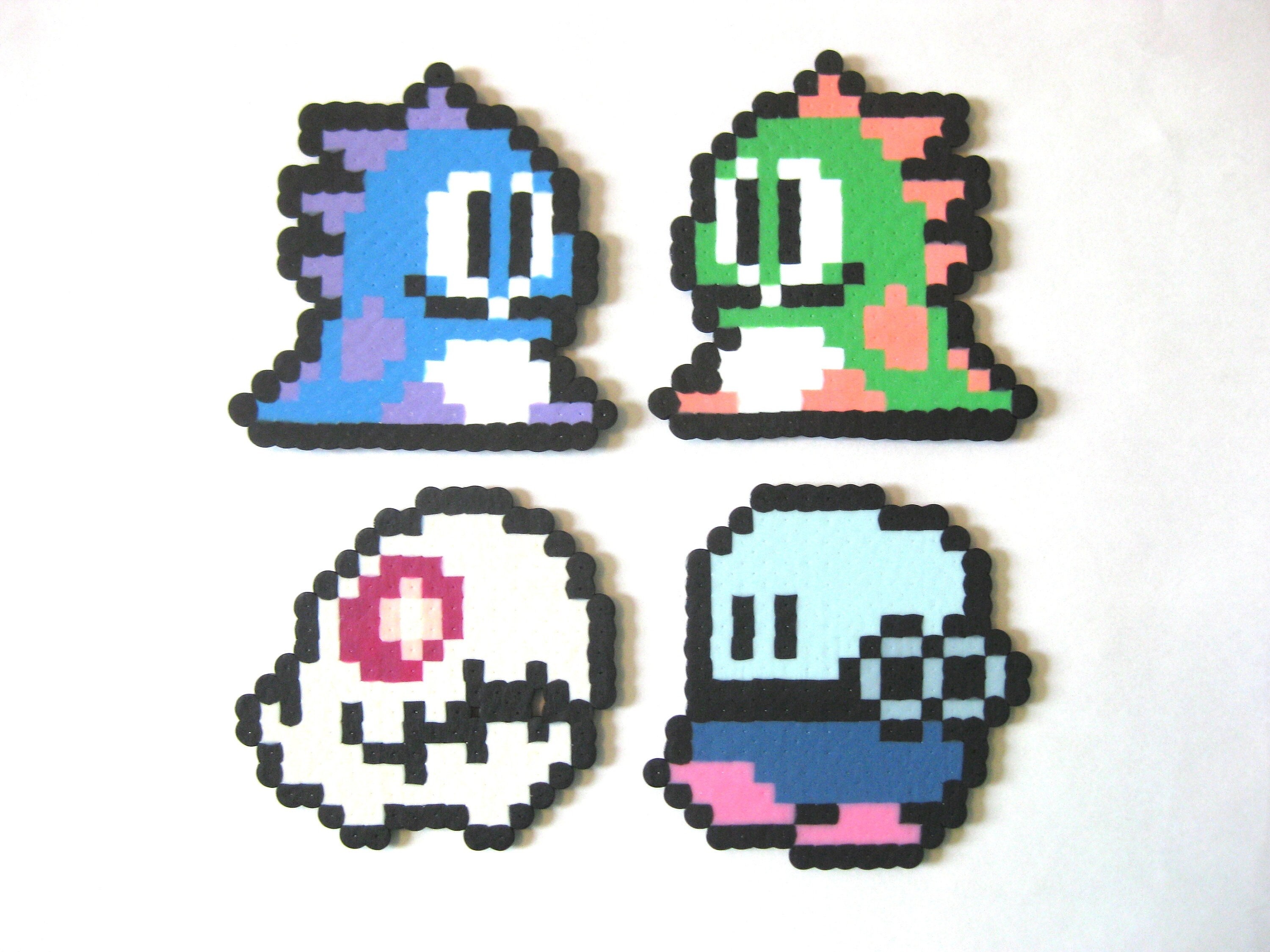 Bubble Bobble Perler Pixel Art with magnet option -  Portugal