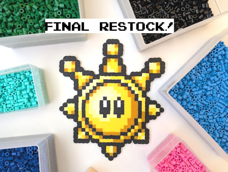 Shine Sprite Perler Pixel Art image 1