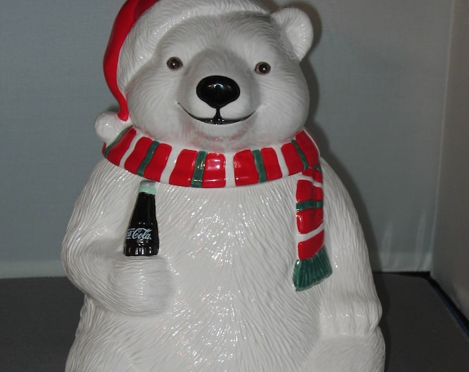 Coca Cola Bear Cookie Jar- Reduced