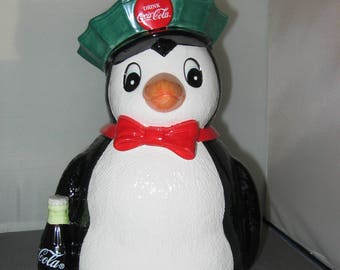 Coca Cola Penguin Cookie Jar