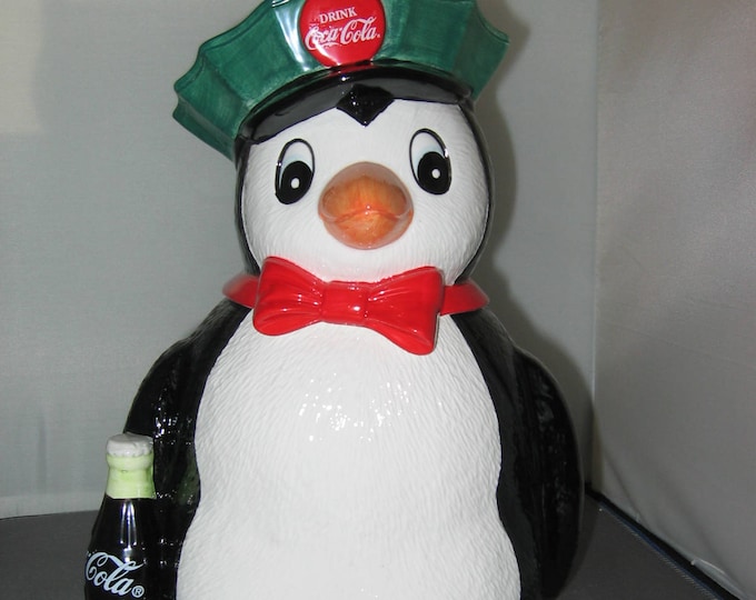 Coca Cola Penguin Cookie Jar