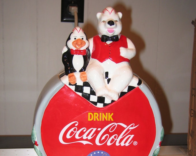 Coca Cola "Lunch With Us " Cookie jar