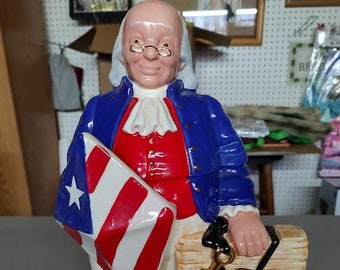 Ben Franklin Cookie Jar from Treasure Craft