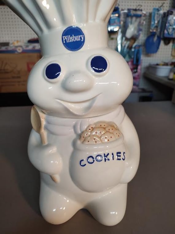 Pillsbury Doughboy Giggling Cookie Jar - Etsy