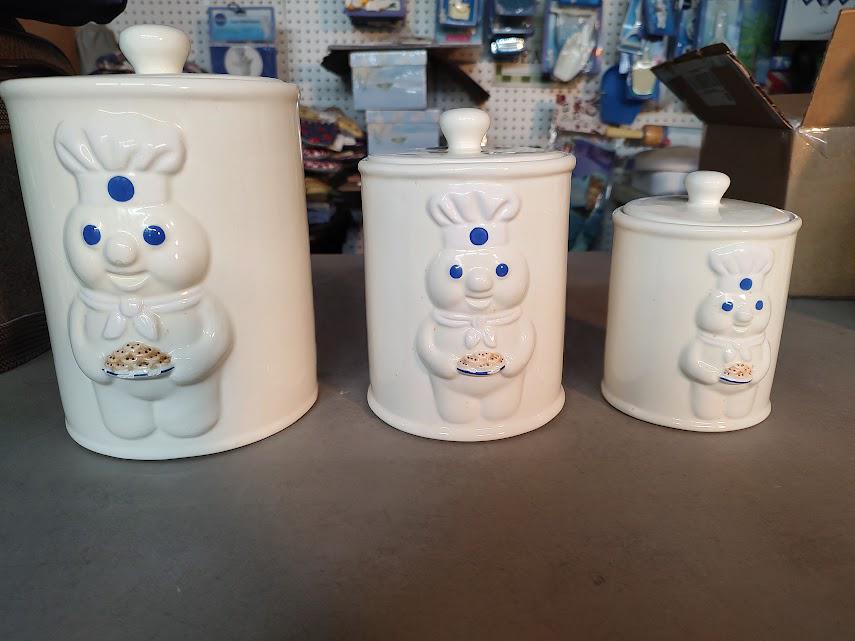 Pillsbury Doughboy Canister Set - Etsy