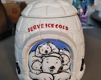 Coca Cola Igloo Cookie Jar 2005