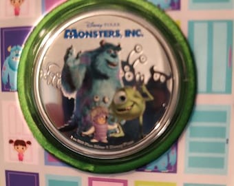 Monsters Inc Collectible Silver Coin