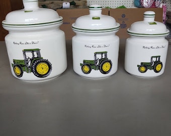 John Deere Ceramic Canister Set