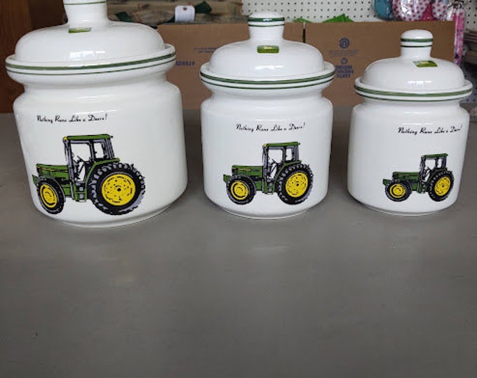 John Deere Ceramic Canister Set