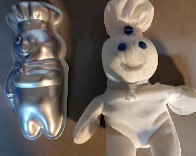 Pillsbury Doughboy Baking Tin and Beany