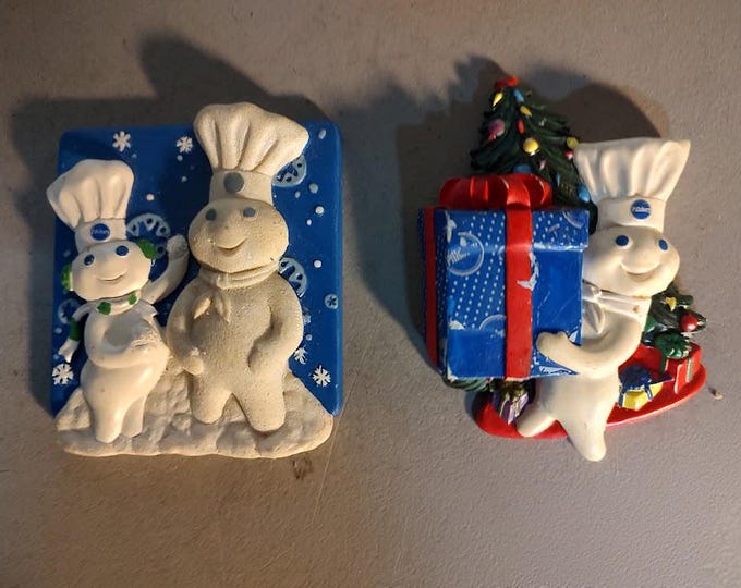 Pillsbury Doughboy Used Holiday Magnets