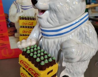Coca Cola Polar Bear Delivery Cookie Jar