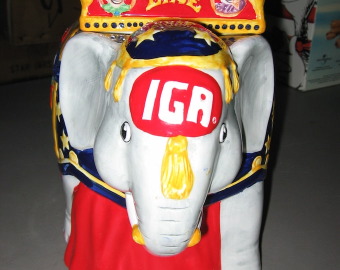Circus Daze Elephant Cookie Jar