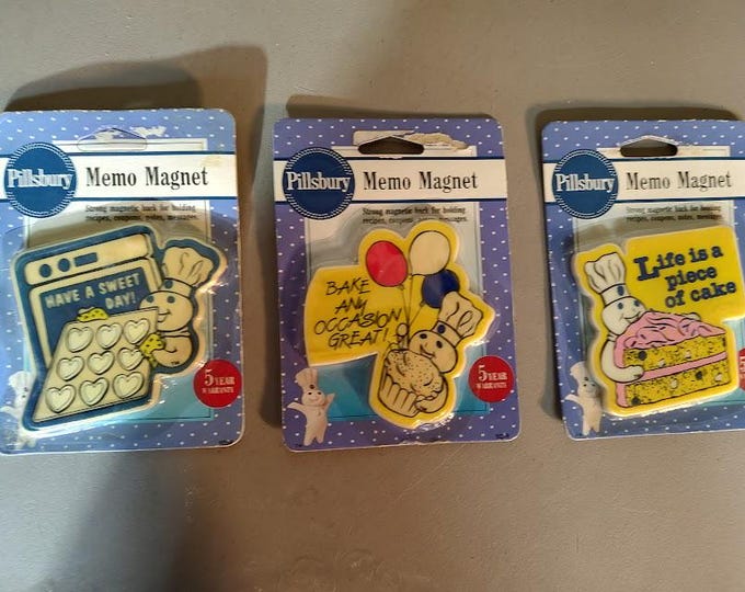 3 Pillsbury Doughboy Memo Magnets