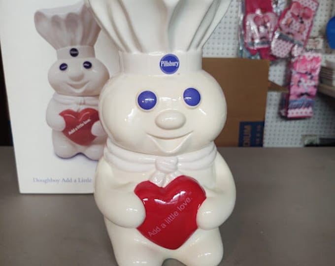 Pillsbury Doughboy "add a little love" Cookie Jar
