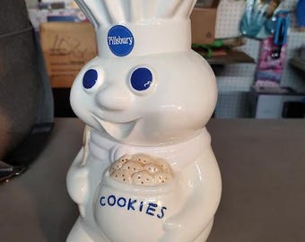 Pillsbury Doughboy Giggling Cookie Jar - Etsy