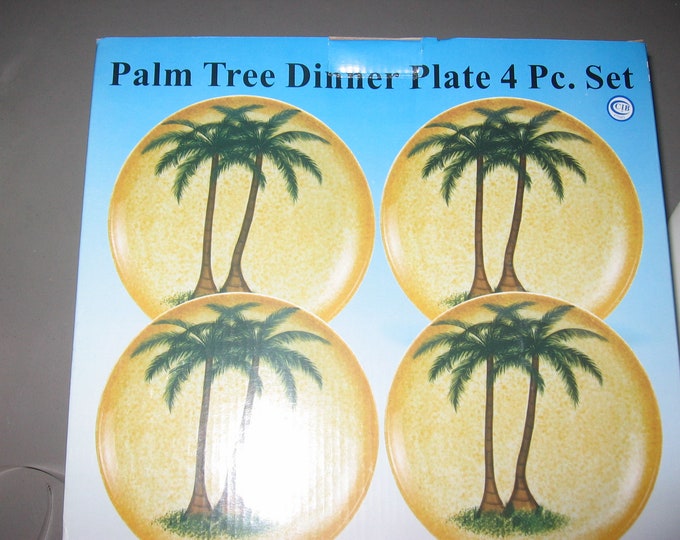 Palm Tree Dinner Plate Set