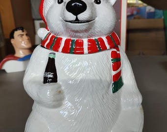 Coca Cola Bear Cookie Jar
