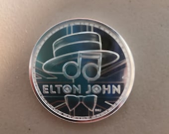 Elton John Silver Coin
