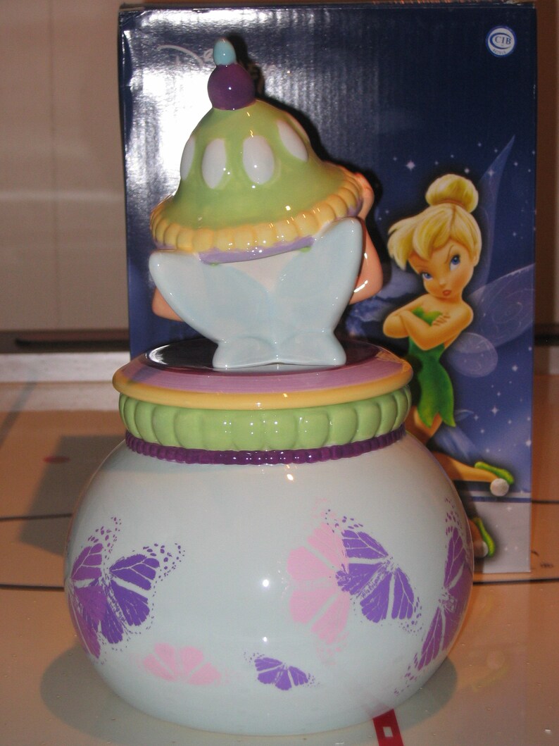 Tinkerbell Cookie Jar Etsy
