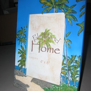 Blue Tropical Photo Frame
