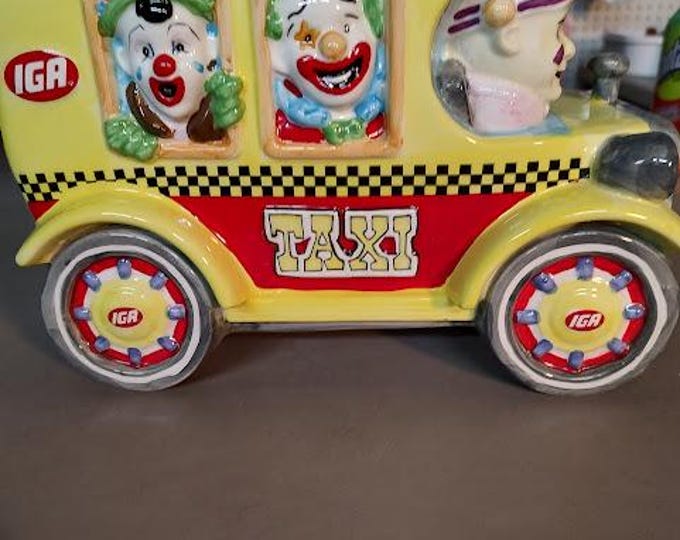 Circus Daze Taxi Cookie Jar