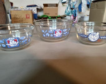 Pillsbury Doughboy Glass Bowls